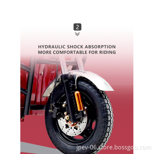 JINPENG Cheap Price  Big Powerful Low Speed  Electric Tricycle Cargo Tricycle for Sale